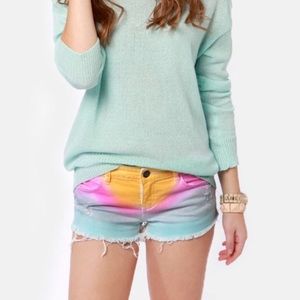 Billabong tie dye jean shirts low rise